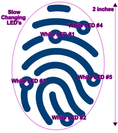Vivitouch custom LED placement diagram