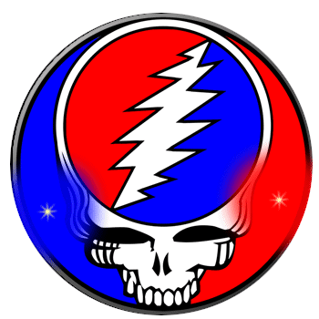 Grateful Dead Steal Your Face Custom Flashing Lapel Pin